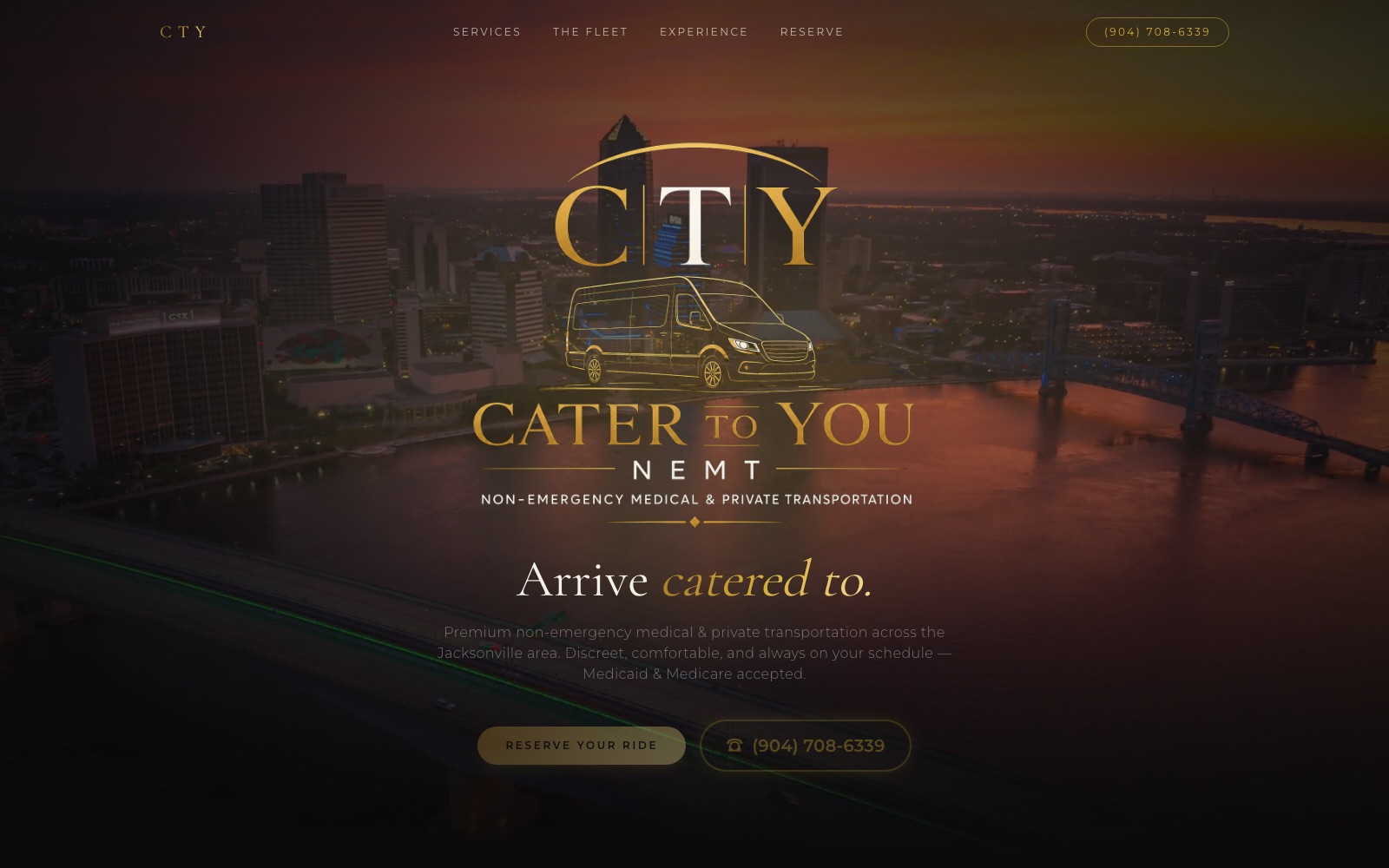 Cater To You NEMT website
